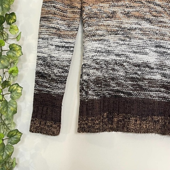 CARIBBEAN JOE | SWEATER SIZE PM PETITE MEDIUM MULTICOLOR BROWN TAN - Picture 3 of 8